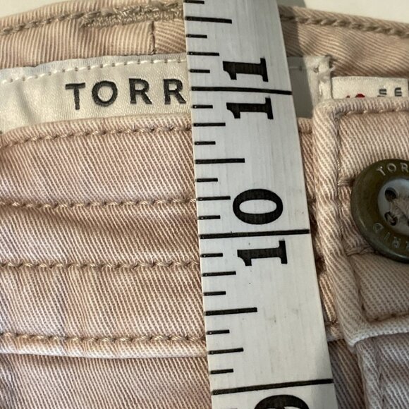 Torrid Military Crop Pant Women's 18 Taupe Pale Pink Twill Ankle Cargo Stretch - Picture 9 of 10
